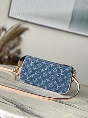 Louis Vuitton LV Pochette Denim Blue 22.5x4x12.5cm - 5