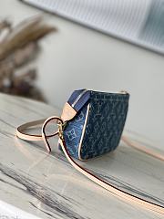 Louis Vuitton LV Pochette Denim Blue 22.5x4x12.5cm - 3