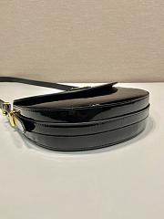 Prada Patent Shoulder Bag Black 23x12x6cm - 6