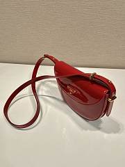 Prada Patent Shoulder Bag Red 23x12x6cm - 6