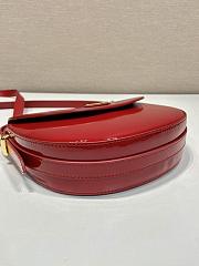 Prada Patent Shoulder Bag Red 23x12x6cm - 5