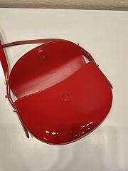 Prada Patent Shoulder Bag Red 23x12x6cm - 4