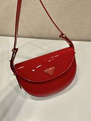 Prada Patent Shoulder Bag Red 23x12x6cm - 3