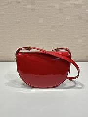 Prada Patent Shoulder Bag Red 23x12x6cm - 2