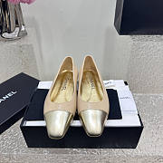 Chanel Ballerina Flat Beige Gold - 3