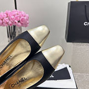 Chanel Ballerina Flat Gold Black - 6