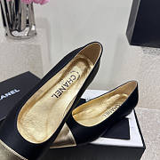 Chanel Ballerina Flat Gold Black - 2