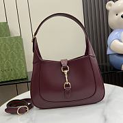 Gucci Jackie Small Shoulder Bag Wine 27.5x19x4cm - 1