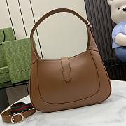 Gucci Jackie Small Shoulder Bag Brown 27.5x19x4cm - 5