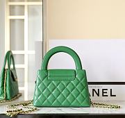 Chanel Kelly Lilac Green Top Handle Bag 13x19x7cm - 4