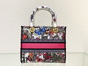 Dior Medium Lady D-Lite Bag White Multicolor Mexico Millefiori 24 x 20 x 11 cm - 3