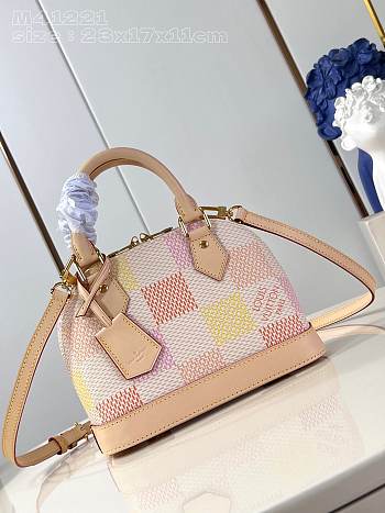 Louis Vuitton LV Alma BB Peach Pink 23.5 x 17.5 x 11.5 cm