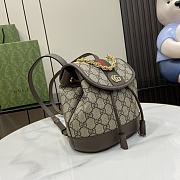 Gucci Ophidia Mini Backpack Beige Ebony 20.5x20x12cm - 5