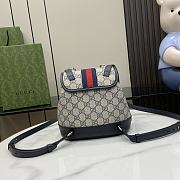 Gucci Ophidia Mini Backpack Blue Ebony 20.5x20x12cm - 5