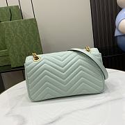 Gucci GG Marmont Small Shoulder Bag Pale Green 26x13x6cm - 4