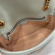 Gucci GG Marmont Small Shoulder Bag Pale Green 26x13x6cm - 3