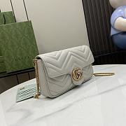 Gucci GG Marmont Mini Bag Light Grey 21x12x5cm - 6