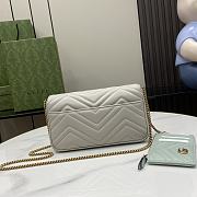 Gucci GG Marmont Mini Bag Light Grey 21x12x5cm - 5