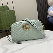 Gucci GG Marmont Small Shoulder Bag Pale Green 24x13x7cm - 1