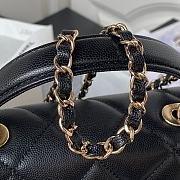 Chanel Box Bag Calfskin Gold Black 25x18x11.5cm - 2