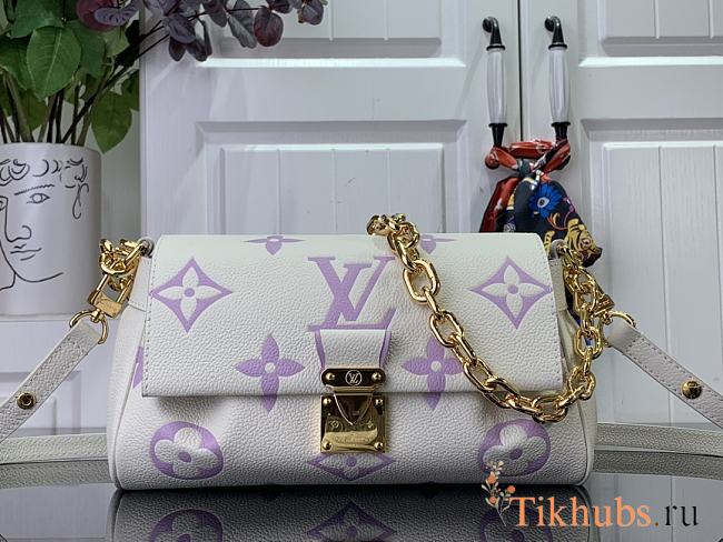 Louis Vuitton LV Favorite White Purple Bag 24 x 14 x 9 cm - 1