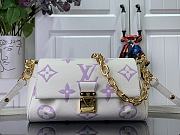 Louis Vuitton LV Favorite White Purple Bag 24 x 14 x 9 cm - 1