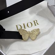 Dior Belt Black Gold 2cm - 2