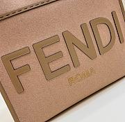 Fendi Brown Flannel Shopper Bag 35x15x31cm - 6