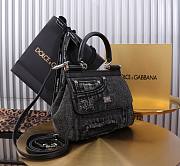 Dolce & Gabbana Medium Sicily Handbag Denim 20x18.5x10cm - 3