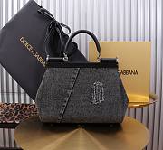 Dolce & Gabbana Sicily Handbag Denim 25x20x12cm - 3