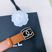 Chanel 24s Brown Belt 3cm - 2