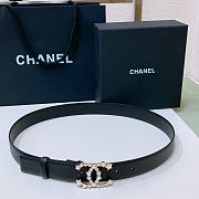 Chanel Black Belt 3cm - 1