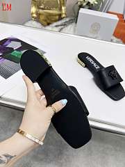 Versace Black Slides - 5