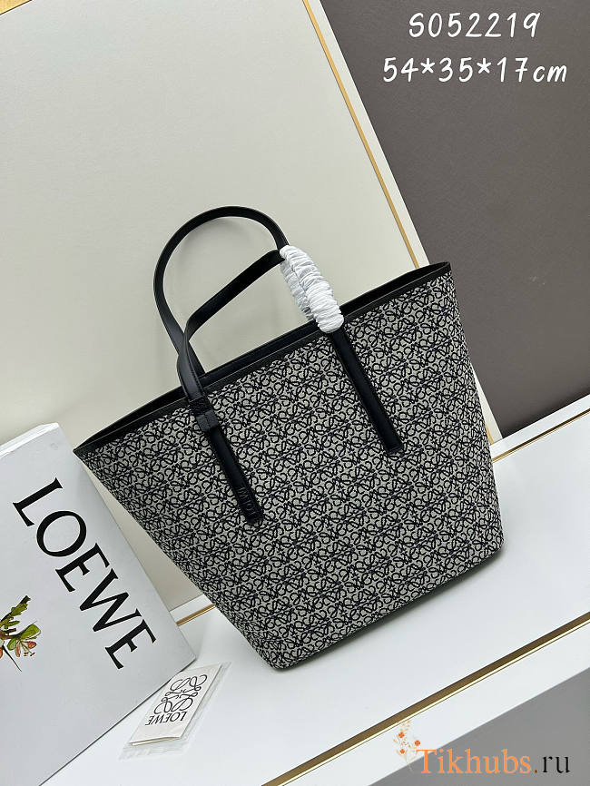 Loewe Leather Trimmed Tote Bag 54x35x17cm - 1