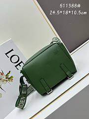 Loewe Messenger Bag Green 24.5x18x10.5cm - 1