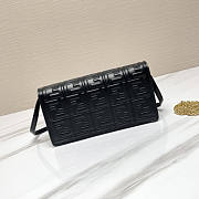 Fendi Baguette Bag Black Chain 21x5x11.5cm - 4