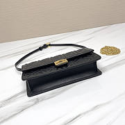 Fendi Baguette Bag Black Chain 21x5x11.5cm - 3