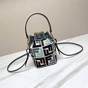 Fendi Mon Tresor Multicolor Canvas Mini Bag 18x12x10cm - 4