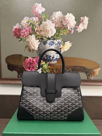 Goyard Saigon Tote Bag Black 34x25x16cm