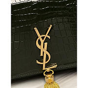 YSL Kate Crocodile Green Gold 24x14.5x5.5cm - 2