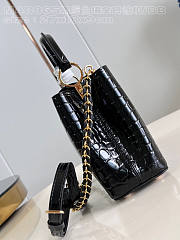 Louis Vuitton LV Capucines BB Black Crocodile 27x18x9cm - 5