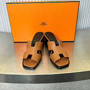 Hermes Helia Sandal Brown Heel 6cm - 3