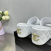 Chanel White Sandal 6.5cm - 5