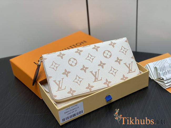 Louis Vuitton LV Zippy Wallet Monogram Dune 19.5 x 10.5 x 2.5cm - 1