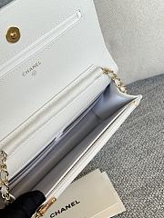 Chanel Wallet On Chain Woc White Caviar Gold 19cm - 6