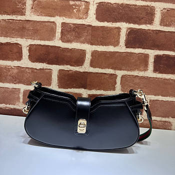 Gucci Moon Side Mini Shoulder Bag Black 24x12x5cm