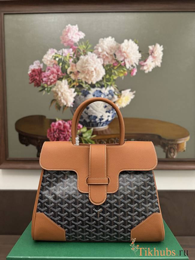 Goyard Saigon Tote Bag Brown 34x25x16cm - 1