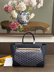 Goyard Saigon Tote Bag Navy Blue 34x25x16cm - 5