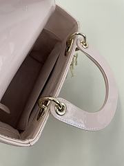 Dior Small Lady Bag Light Pink Patent 20cm - 2