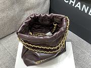 Chanel Mini 22 Handbag Brown 20x18x6.5cm - 4